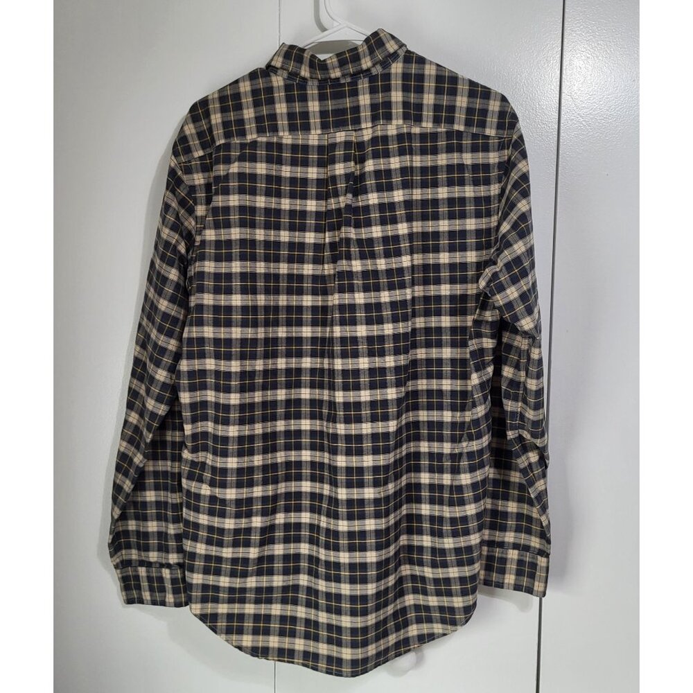 Ralph Lauren Men's Large Long Sleeve Button Down Shirt Plaid Blue Yellow - Picture 2 of 10